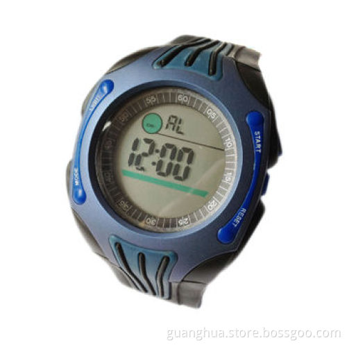 Digital Watch with Large LCD Display